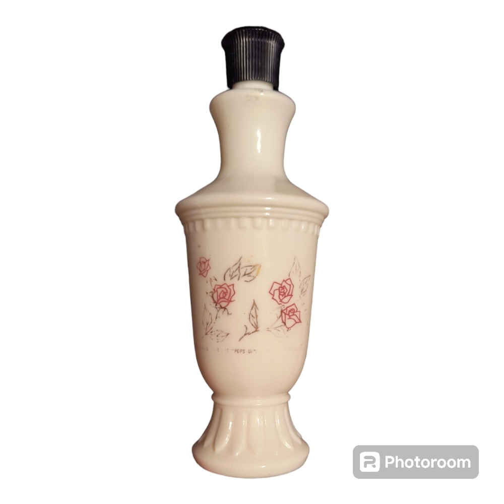 Vintage Jergens milk glass lotion bottle from the 1950s. - Picture 2 of 3